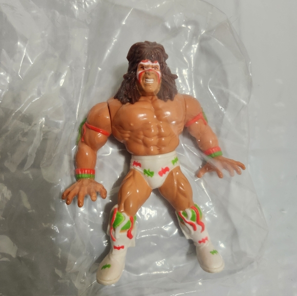 WWE WWF Ultimate Warrior Series 2 Action Figure with Colorful Details Loose - Picture 3 of 4